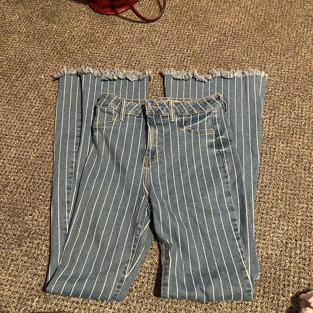 Cello Womens pinstripe bell bottoms size 5